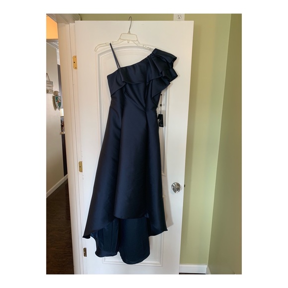 Adrianna Papell Dress navy blue size 4 - Picture 4 of 7
